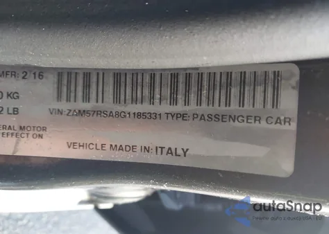 2016 Maserati Ghibli S from USA, damaged, VIN ZAM57RSA8G1185331